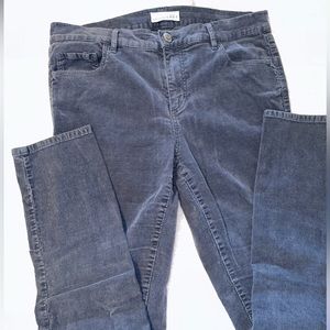 Loft blue/grey cords modern skinny size 10, 28”